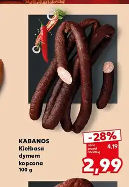 Kaufland Kiełbasa dymem kopcona Kabanos oferta