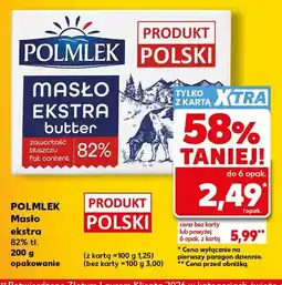 Kaufland Masło ekstra Polmlek 82% oferta