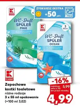Kaufland Zapachowe kostki toaletowe Pinie K-Classic oferta