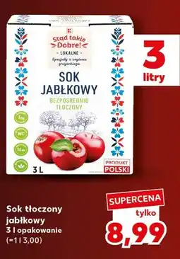Kaufland Sok jabłkowy tłoczony Stąd takie Dobre! oferta