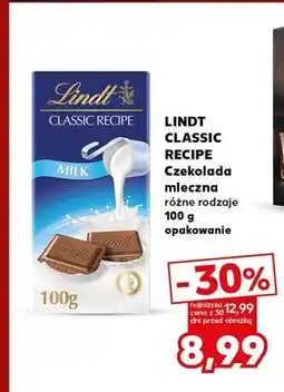 Kaufland Czekolada mleczna Lindt Classic Recipe oferta