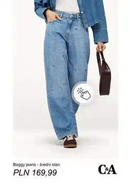 C&A Baggy jeans średni stan C & A oferta