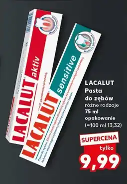 Kaufland Pasta do zębów Lacalut aktiv oferta
