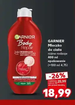 Kaufland Mleczko do ciała regenerujące Garnier Body Repair oferta