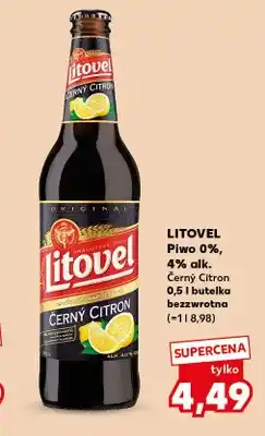 Kaufland Piwo bezalkoholowe Černý Citron Litovel oferta