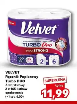 Kaufland Ręcznik papierowy Turbo Duo Velvet oferta
