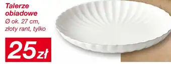Talerze obiadowe