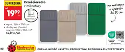 Biedronka Prześcieradło z mikrofazy SMUKEE oferta