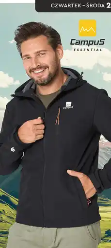Biedronka Kurtka softshell męska Campus oferta