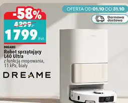 Biedronka Robot sprzątający Dreame L40 Ultra z funkcją mopowania, 11 kPa, biały oferta
