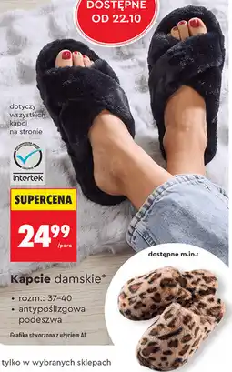 Biedronka Kapcie damskie oferta