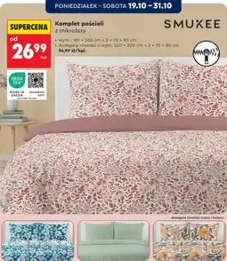 Biedronka Komplet pościeli z mikrofazy SMUKEE oferta