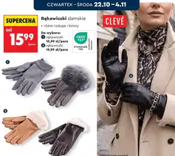 Biedronka Rękawiczki damskie CLEVÉ oferta