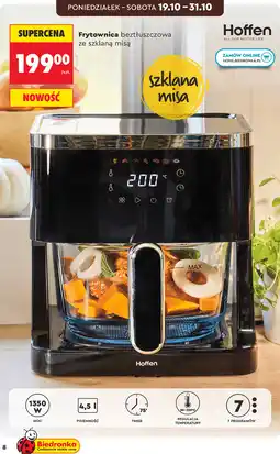 Biedronka Frytownica beztłuszczowa ze szklaną misą Hoffen oferta