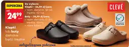 Biedronka Klapki lub buty damskie bądź męskie Clevé oferta