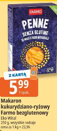 E.Leclerc Makaron kukurydziano-ryżowy Farmo bezglutenowy oferta