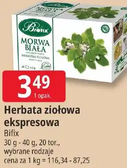 E.Leclerc Herbata ziołowa ekspressowa Bifix oferta