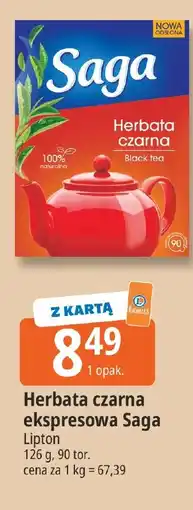 E.Leclerc Herbata czarna ekspresowa Saga oferta