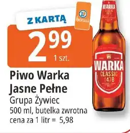 E.Leclerc Piwo Warka Jasne Pełne oferta
