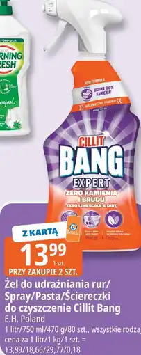 E.Leclerc Żel do udrażniania rur/Spray/Pasta/Ściereczki do czyszczenia Cillit Bang oferta