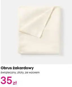 Pepco Obrus żakardowy świąteczny, złoty, ze wzorem oferta