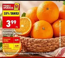 Biedronka Pomarańcze deserowe na wagę oferta