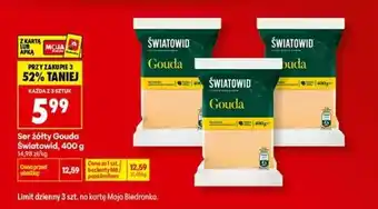 Ser żółty Gouda Światowid, 400 g
