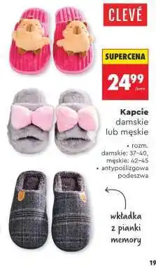 Biedronka Kapcie damskie lub męskie oferta