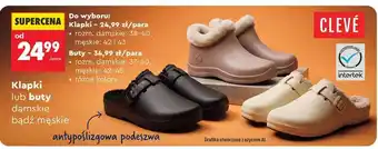 Klapki lub buty damskie bądź męskie