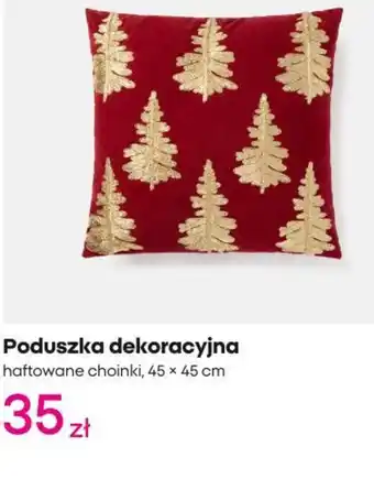 Poduszka dekoracyjna haftowane choinki