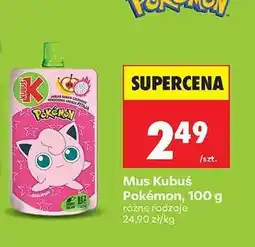 Biedronka Mus Kubuś Pokemon, 100 g oferta