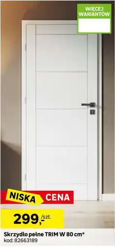 Leroy Merlin Skrzydło pełne TRIM W 80 cm* oferta