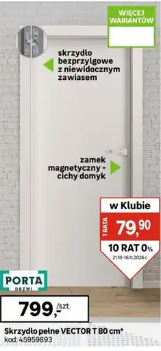 Leroy Merlin Skrzydło pełne VECTOR T oferta