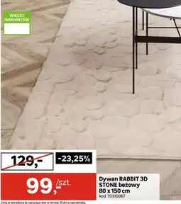 Leroy Merlin Dywan RABBIT 3D STONE beżowy oferta