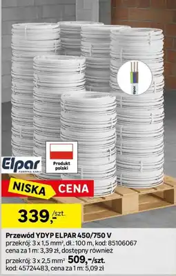 Leroy Merlin Przewód YDYP ELPAR oferta