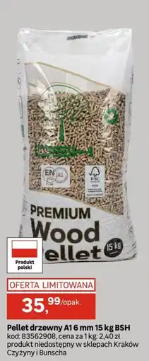 Leroy Merlin Pellet drzewny A16 mm 15 kg BSH oferta