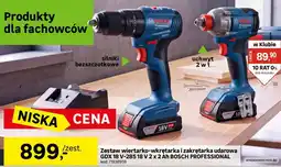 Leroy Merlin Zestaw wiertarko-wkrętarka i zakrętarka udarowa GDX 18 V-285 18 V 2 x 2 Ah BOSCH PROFESSIONAL oferta