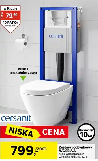 Zestaw podtynkowy WC SELVA