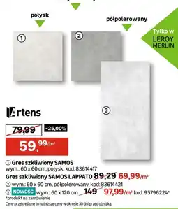Leroy Merlin Gres szkliwiony SAMOS oferta