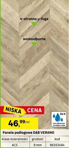 Leroy Merlin Panele podłogowe DĄB VERANO oferta