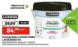Leroy Merlin Emulsja biała LUXENS FARBA LATEKSOWA oferta