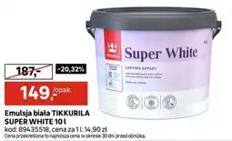 Leroy Merlin Emulsja biała TIKKURILA SUPER WHITE oferta