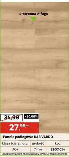 Leroy Merlin Panele podłogowe DĄB VARDO oferta