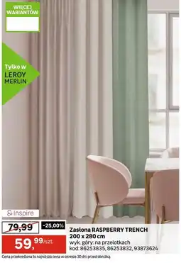 Leroy Merlin Zasłona RASPBERRY TRENCH oferta