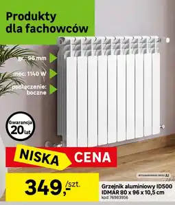 Leroy Merlin Grzejnik aluminiowy IDMAR oferta