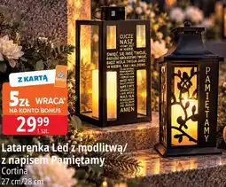 E.Leclerc Latarenka Led z modlitwą/ z napisem Pamiętamy Cortina 27 cm/28 cm oferta