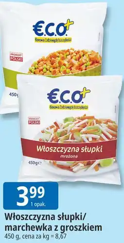 E.Leclerc Włoszczyzna słupki/marchewka z groszkiem €CO+ oferta