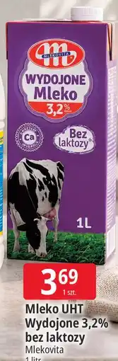 E.Leclerc Mleko UHT Wydojone 3,2% bez laktozy Mlekovita oferta