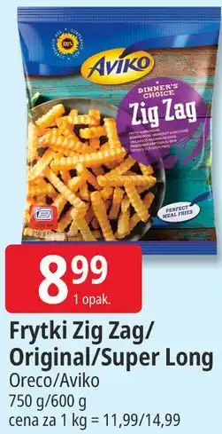 E.Leclerc Frytki Zig Zag/ Original/Super Long Oreco/Aviko oferta
