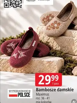 E.Leclerc Bambosze damskie Maximus oferta